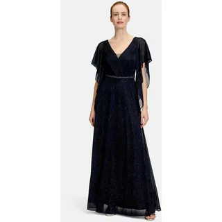 Vera Mont Abendkleid Glitzer-Look Dunkelblau/Grau 40