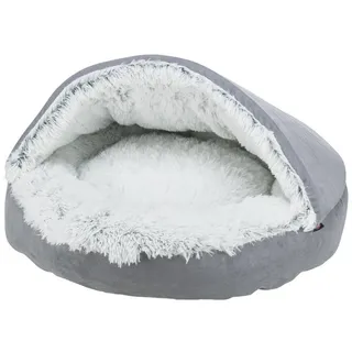 Trixie Höhlenbett Harvey Ø 70 cm grau/weiß-schwarz