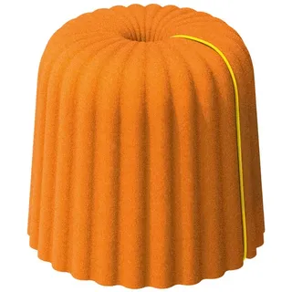 Hocker Canelé orange, Designer Revelop, 46 cm