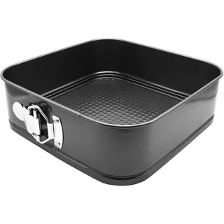 Abcsea 1 Stück Springformen, Backformen für Kuchen, Robuster 1 mm Kohlenstoffstahl, Puddingform, Springform Kuchenform, Backform mit Antihaftbeschichtung, 22 cm Quadratische Pfanne