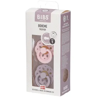 Bibs Boheme Natural Rubber Size 1: 0+ months Schnuller Blossom / Dusky Lilac