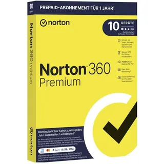 NortonLifeLock Norton 360 Premium 2025/2026 ESD 10 Geräte 12 Monate DE Win Mac Android iOS