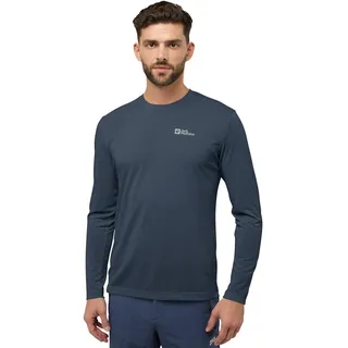 Jack Wolfskin Herren Vonnan Ls M T-Shirt, Midnight Sky, XXL