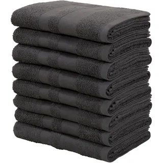 OTTO home Vanessa Handtuchset 50 x 100 cm grau 8 St.