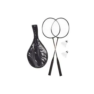 relaxdays Badminton-Set schwarz
