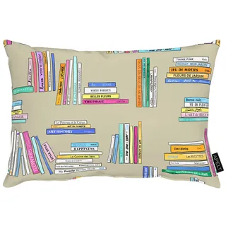 Dekokissen APELT "Carta - Digitaldruck auf Samt", natur, rose, bedruckt, B:40cm H:10cm L:60cm, Polyester, Dekokissen_Sitzkissen_Kissenhüllen, Dekokissen, inclusive Soft-Kissenfüllung 100% PES