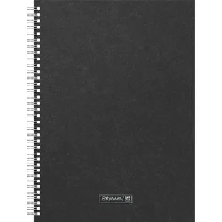 BRUNNEN Notizbuch Premium Wire, A4, 192 Seiten, punktiert, schwarz