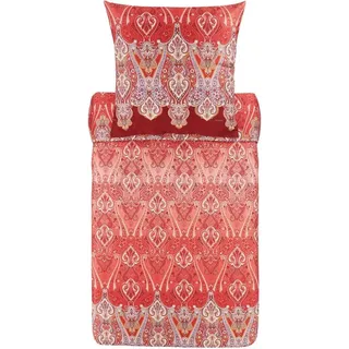 Bassetti Bettwäsche-Garnitur RAGUSA Farbe BORDEAUX R1 Größe 200x200 + 2x80x80cm
