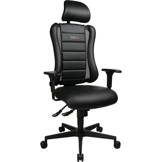 TOPSTAR SITNESS RS Gamingstuhl schwarz | Made in Germany | Ergonomisch | höhenverstellbar | Geprüfte Sicherheit nach GS-Intertek