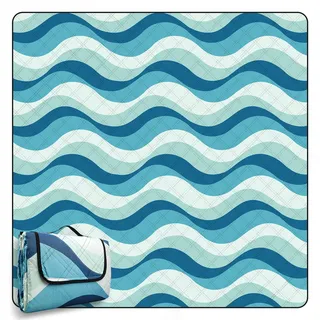 COVACURE Picknickdecke 200x200 cm XXL – Wasserdicht, Sandfrei & Waschbar – Isolierte Stranddecke für Outdoor, Camping, Park & Picknick – Faltbar & Leicht
