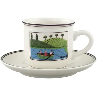 Villeroy & Boch Espressotasse mit Untertasse 0,1 l Bunt 2 St.