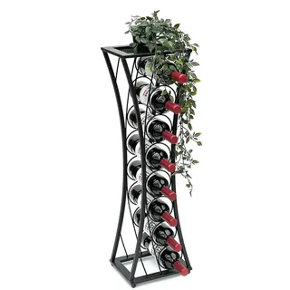 DanDiBo Ambiente Weinregal 25 x 83 x 20 cm Schwarz