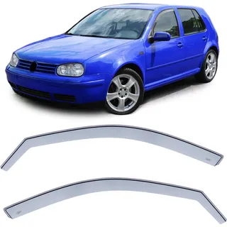 Windabweiser Regenabweiser Fenster Windschutz Hell für VW Golf 4 IV 1997-2006