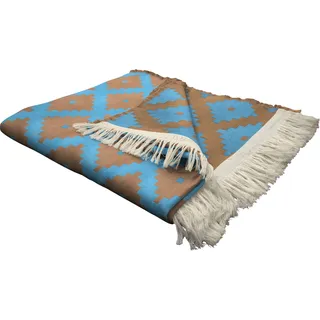 Adam Wohndecke »Maroccan Shiraz« mit aufregendem Muster, Kuscheldecke, blau