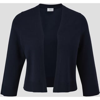 S.Oliver Black Label Bolero, in offener Form und 3/4 Länge, blau 36