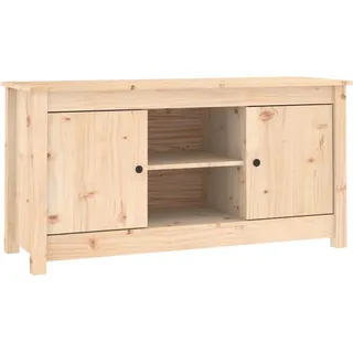 vidaXL TV-Schrank 103x36,5x52 cm Massivholz Kiefer - Braun