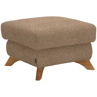 Valnatura Hocker , Hellbraun , Textil , Eiche , massiv , quadratisch , 65x47x65 cm , Stoffauswahl , Wohnzimmer, Sessel, Hocker & Hockerbänke, Sitzhocker