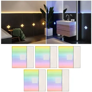 Paulmann 784.13, Intelligente Wandleuchte, ZigBee, Weiß, Integrierte LED, Aluminium, Kunststoff, Multi - Weiß