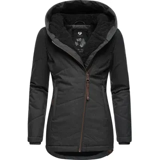 Winterjacke RAGWEAR "Winterjacke Gordon", Damen, Gr. XS, schwarz (schwarz22), Obermaterial: 100% Polyester PES.  Obermaterial: Futter: 100% Polyester PES. 100% Polyester PES., Jacken Winterjacke
