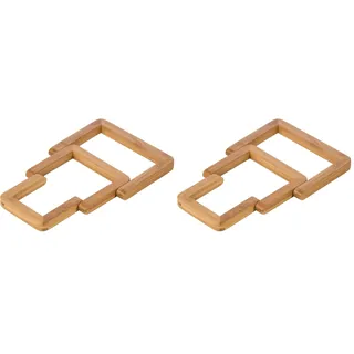 Tescoma Zusammenlegbare Unterlage ONLINE, aus Holz (Packung mit 2)