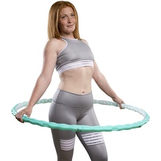 HOOPOMANIA Slim Hoop [0,72 kg] Hula Hoop mit Noppen – Massagehoop für zierliche Personen