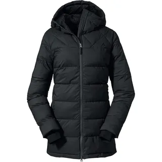 Schöffel Insulated Parka Boston L, wasserabweisender, winddichter Parka, funktioneller und stylischer Wintermantel, black, 34