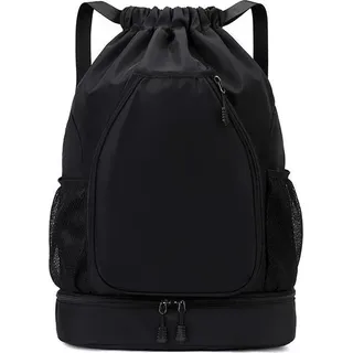 INF Vielseitiger Neopren Sportrucksack für Paddle, Tennis & Badminton Schwarz - Schwarz