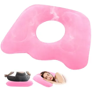LWMTT Sitzkissen Orthopädisch,Aufblasbares Orthopädisch Kissen für Langes Sitzen auf Bürostühlen, Ergonomisches Sitzkissen für Bürostuhl Sitzkissen Stuhl Anti Hämorrhoiden, Steißbeinkissen (Rosa)