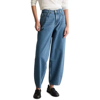 Marc OߴPolo Denim Damen Jeanshose Cropped Barrel-Jeans, Blau (Medium Blue Multi 51), W29/L32