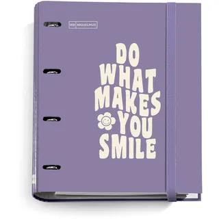 Miquelrius - 100 Prozent Recycling-Notizbuch, 4 farbige Streifen, A5, 120 5 x 5 mm Rasterblätter, 80 g Papier, 2 Löcher, Recycling-Karton-Einband, Öko-Streifen-Design