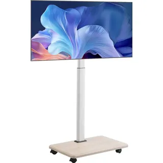 Vevor TV-Ständer TV-Wagen für 812,8-1778 mm TVs bis zu 45 kg, 25° Links-Rechts-Drehung & höhenverstellbare TV-Halterung mit Regal für Ecke Schlafzimmer Wohnzimmer (max. 600 x 400 mm)