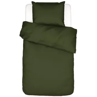 Essenza Bettwäsche »Minte, Baumwoll-Satin, unifarben« 2 Stk. tlg., grün