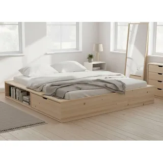 OTTO home home »Erno, OTTOs Choice, TOPSELLER, Stauraumbett Futonbett, 275KG belastbar« Breite/ Belastbarkeit: 120cm/275 KG, 180cm/275 KG, mit Lattenrost, FSC® zertifiziert, viel Stauraum + Ablagen,