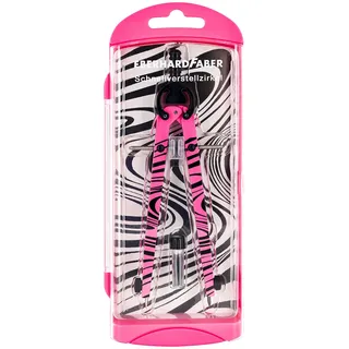 Eberhard Faber 571701 2-teilig, Schnellverstellzirkel neon pink
