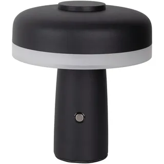 Näve Akku-Tischleuchte , Schwarz, Weiß , Metall, Kunststoff , rund , F , 16.5 cm , Touch (on/off) , Lampen & Leuchten, Innenbeleuchtung, Tischlampen, Akku-Tischlampen