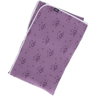 Sterntaler »Babydecke Musselin Schlummerhase«, lila,