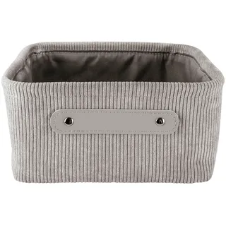 KLEINE WOLKE Aufbewahrungskorb Bedford 23 x 11 x 23 cm grau