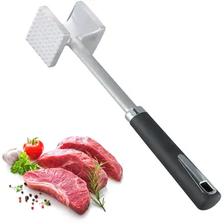 Culinavog Fleischhammer, Fleischklopfer, 27cm Doppelseitiger Fleischklopfer, Schnitzelklopfer Spülmaschinenfest mit Rutschfestem Griff für Schnitzel Koteletts Steaks Rindfleisch Schwein Huhn
