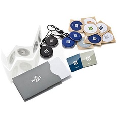 NFC Starter Kit Maxi, Einsteigerset mit 21 NFC Produkten, NTAG213, NTAG215, NTAG216, kompatibel mit Allen NFC-fähigen Smartphones