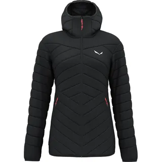 Salewa Daunenjacke für Damen sehr leicht mit Kapuze, Farbe:Schwarz, Größe:38 - Schwarz
