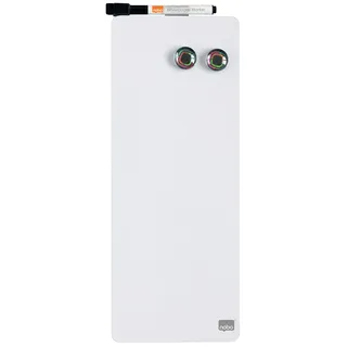 NOBO Glas-Magnettafel Mini 14,0 x 36,5 cm weiß