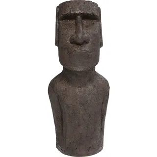 Kare Design Deko Objekt Easter Island Grau, Bodenfigur, Figur, Accessoire, Wohnzimmer, für Regale oder Sideboards, Skulptur, Dekoration, 80x34x26 cm (H/B/T)