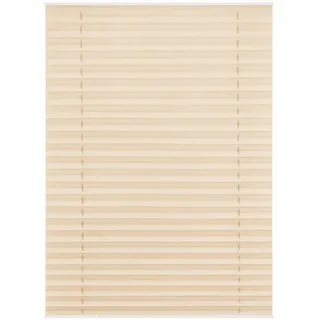 Lichtblick Dachfenster Plissee Blickdicht ohen Bohren Haftfix Creme 59,3 cm x 122 cm (B x L) M08/MK08