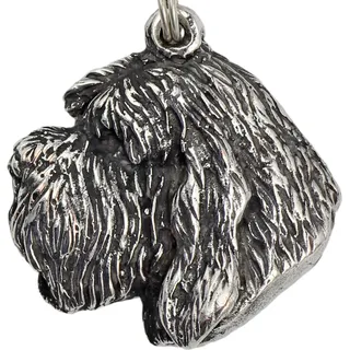 Otterhund, Otterhound - Halskette mit Hund, versilberter Anhänger für Hundefans, einzigartiger Schmuck der Marke Art-Dog