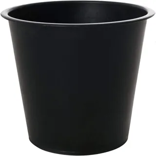 VIVANNO Pflanzkübel Einsatz Rund 24x24 cm- Blumenkübeleinsatz Kunststoff | Wasserdichter Pflanztopf als Innenbehälter für Pflanzkübel Schwarz - Hochwertiger Kunststoffeinsatz für Fiberglas Blumentopf