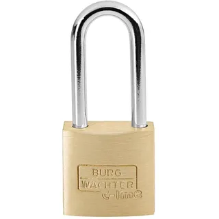 Burg Wächter Vorhängeschloss, 3,5 mm Bügelstärke, Hoher Bügel, 2 Schlüssel, C-Line 222 HB 20 26