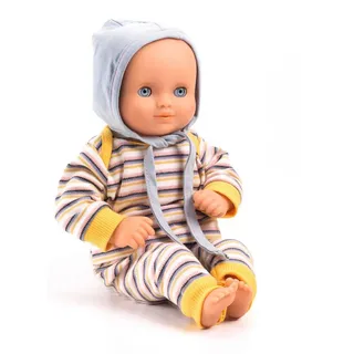Baby mit gestreifter Kleidung von Djeco