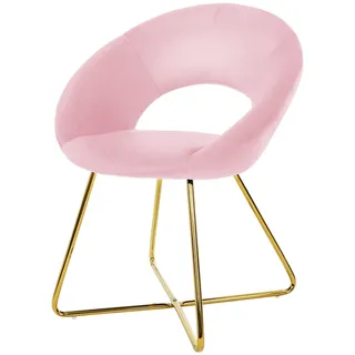 ML-Design Esszimmerstuhl Samt Rosa