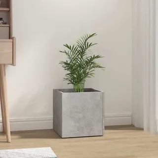 Pflanzgefäß Betongrau 40x40x40 cm Holzwerkstoff - Grau