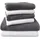 Brillant Handtuchset 6-tlg. grau